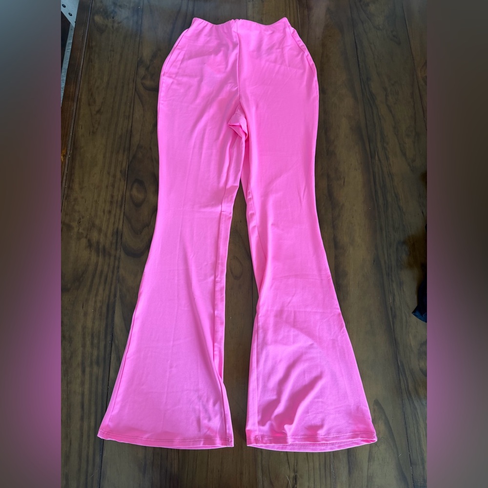 H&M Bright Pink Flared Bottoms